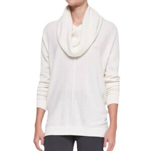 Vince Seamed Cowl Neck Wool Sweater